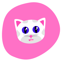 personnage de chat blanc nommé Pinku