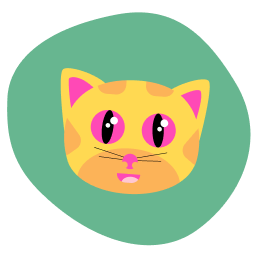 personnage de chat jaune nommé Tenshi
